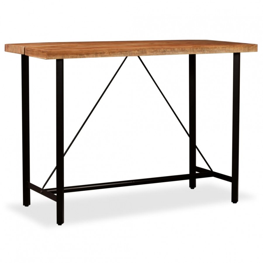 Table de bar Bois massif d'Acacia 150x70x107 cm