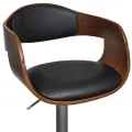 Tabouret de bar Bois courbé et similicuir