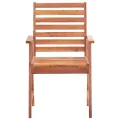 Chaises de salle à manger d'extérieur 3 pcs Acacia massif