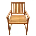 Chaises de jardin 2 pcs Bois d'acacia massif Marron