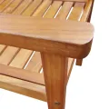 Chaises de jardin 2 pcs Bois d'acacia massif Marron