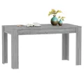 Table à dîner Sonoma gris 140x74,5x76 cm Bois d'ingénierie