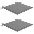 Chaises pliables de jardin 2 pcs avec coussins Bambou