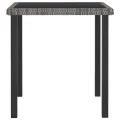 Table à dîner de jardin Gris 70x70x73 cm Résine tressée