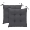 Chaises pliables de jardin 2 pcs avec coussins Bambou