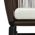 Chaises de jardin 2 pcs Marron Rotin PE