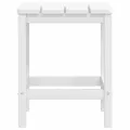 Chaises de jardin Adirondack repose-pied table PEHD Blanc