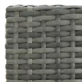Tabourets de bar de jardin et coussins lot de 4 résine tressée