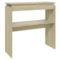 Table console Chêne sonoma 80x30x80 cm Aggloméré
