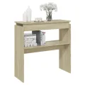 Table console Chêne sonoma 80x30x80 cm Aggloméré