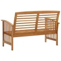 Banc de jardin 119 cm Bois d'acacia solide
