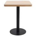 Table de bistro Marron clair 60x60 cm MDF