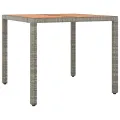 Ensemble à manger de jardin 5 pcs avec coussins Gris