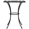Table de bistro mosaïque Noir et blanc 60 cm  Céramique
