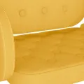 Tabourets de bar lot de 2 jaune moutarde tissu
