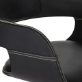 Chaise de salle à manger Bois courbé et similicuir