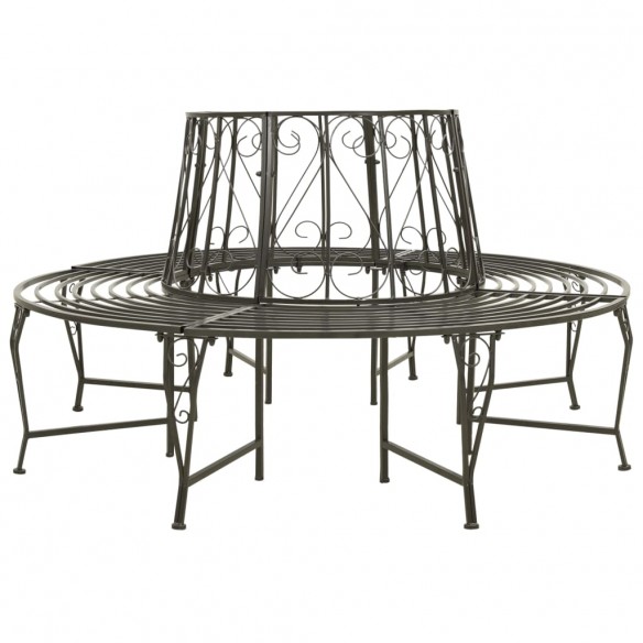 Banc circulaire de jardin 160 cm Acier