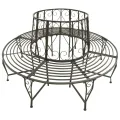Banc circulaire de jardin 160 cm Acier