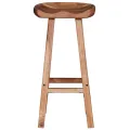 Tabourets de bar lot de 2 bois d'acacia solide