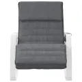 Chaise à bascule Gris foncé Tissu