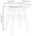 Table d'appoint 45x45x60 cm bois massif d'acacia