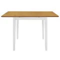 Table à dîner extensible Blanc (80-120) x 80 x 74 cm MDF