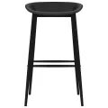 Chaises de bar lot de 2 noir
