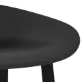 Chaises de bar lot de 2 noir
