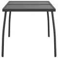 Table de jardin anthracite 110x80x72 cm Treillis d'acier