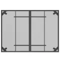 Table de jardin anthracite 110x80x72 cm Treillis d'acier