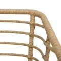 Chaises de jardin 2 pcs avec coussins Résine tressée Chêne