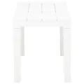 Bancs de jardin 2 pcs Blanc Plastique