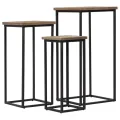 Ensemble de tables pour plante 3 pcs Teck recyclé