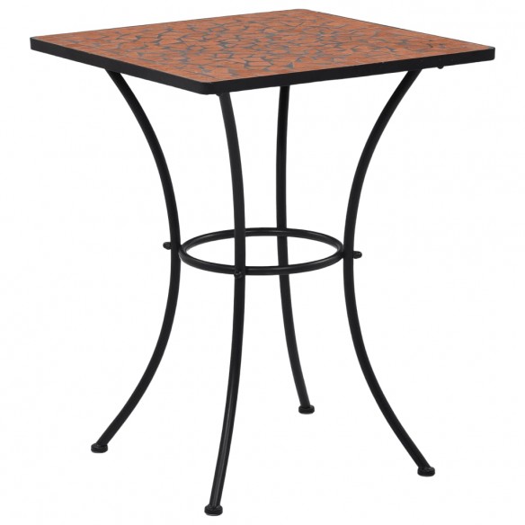 Table de bistro mosaïque Terre cuite 60 cm  Céramique