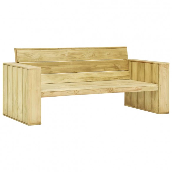 Banc de jardin 179 cm Bois de pin imprégné