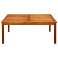 Table basse de jardin 110x110x45 cm Bois solide d'acacia