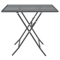 Table de jardin 80x80x72 cm Maille métallique Anthracite