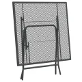 Table de jardin 80x80x72 cm Maille métallique Anthracite