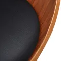 Chaise de salle à manger Bois courbé et similicuir
