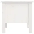 Tables d'appoint 2 pcs Blanc 40x40x39 cm Bois massif de pin