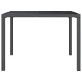 Table de jardin anthracite 100x100x72 cm acier