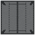 Table de jardin anthracite 100x100x72 cm acier