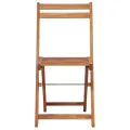 Chaises de bistro d'extérieur 2 pcs Bois d'acacia solide