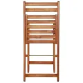 Chaises de bistro d'extérieur 2 pcs Bois d'acacia solide