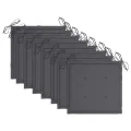 Chaises pliables d'extérieur 8 pcs avec coussins Bois d'acacia