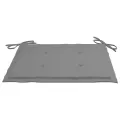 Chaises de jardin avec coussins gris 4 pcs Bois de teck massif