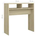 Table console Chêne sonoma 78x30x80 cm Aggloméré