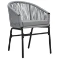Chaises de jardin 2 pcs Anthracite Rotin PE