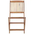 Chaises pliables d'extérieur 4 pcs Bois d'acacia solide