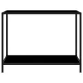 Table console Noir 100x35x75 cm Verre trempé